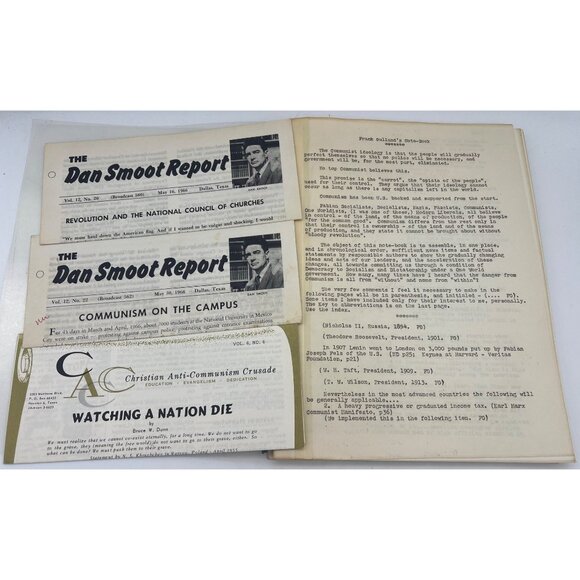 1966 Signed Anti-Communist Typescript 'Frank Gulland's Note-Book' + Smoot/CACC - Picture 1 of 10
